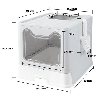 Hidden Cat Litter Box Odor Control Gray