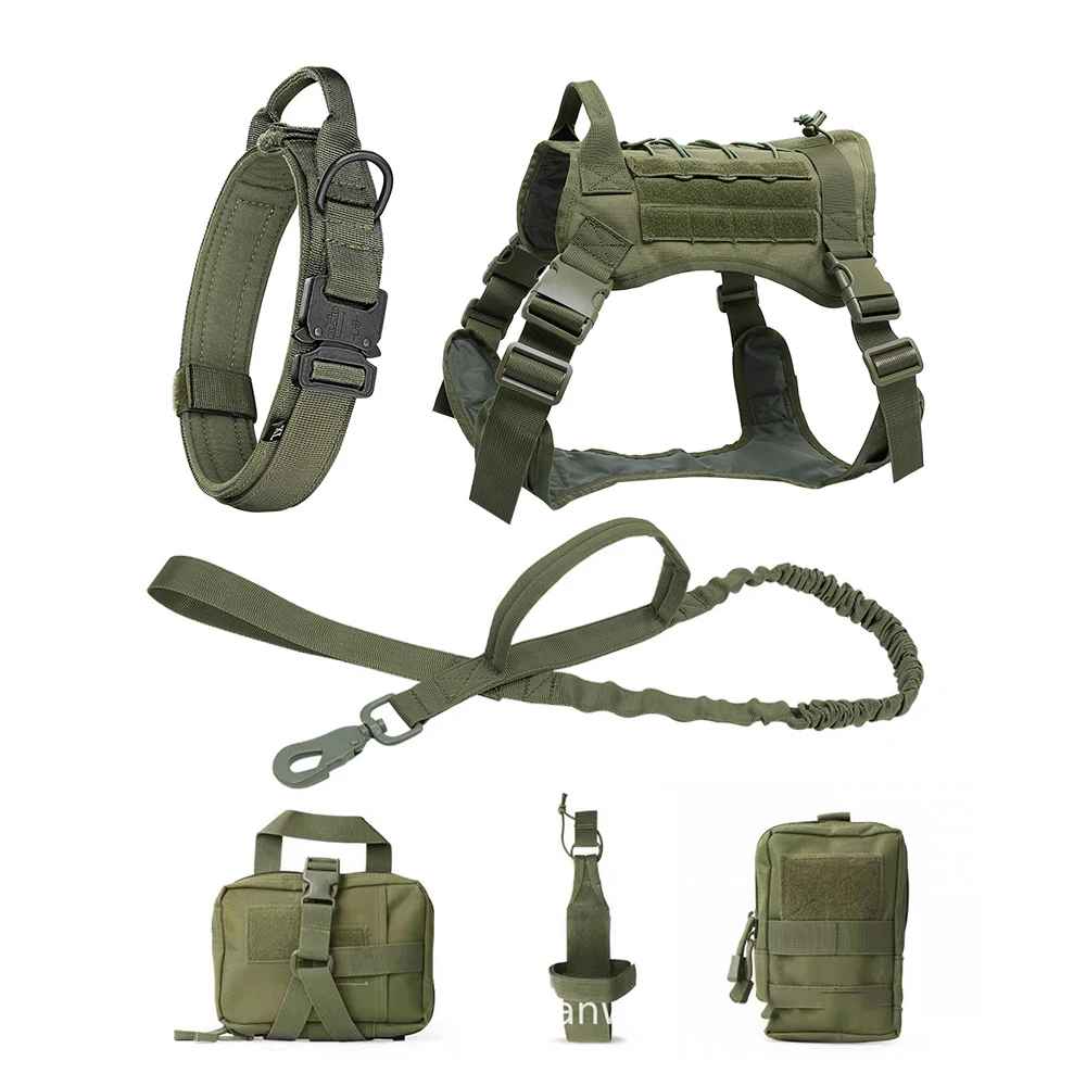 Tough Dog Training Vest Set with Leash and Pouch