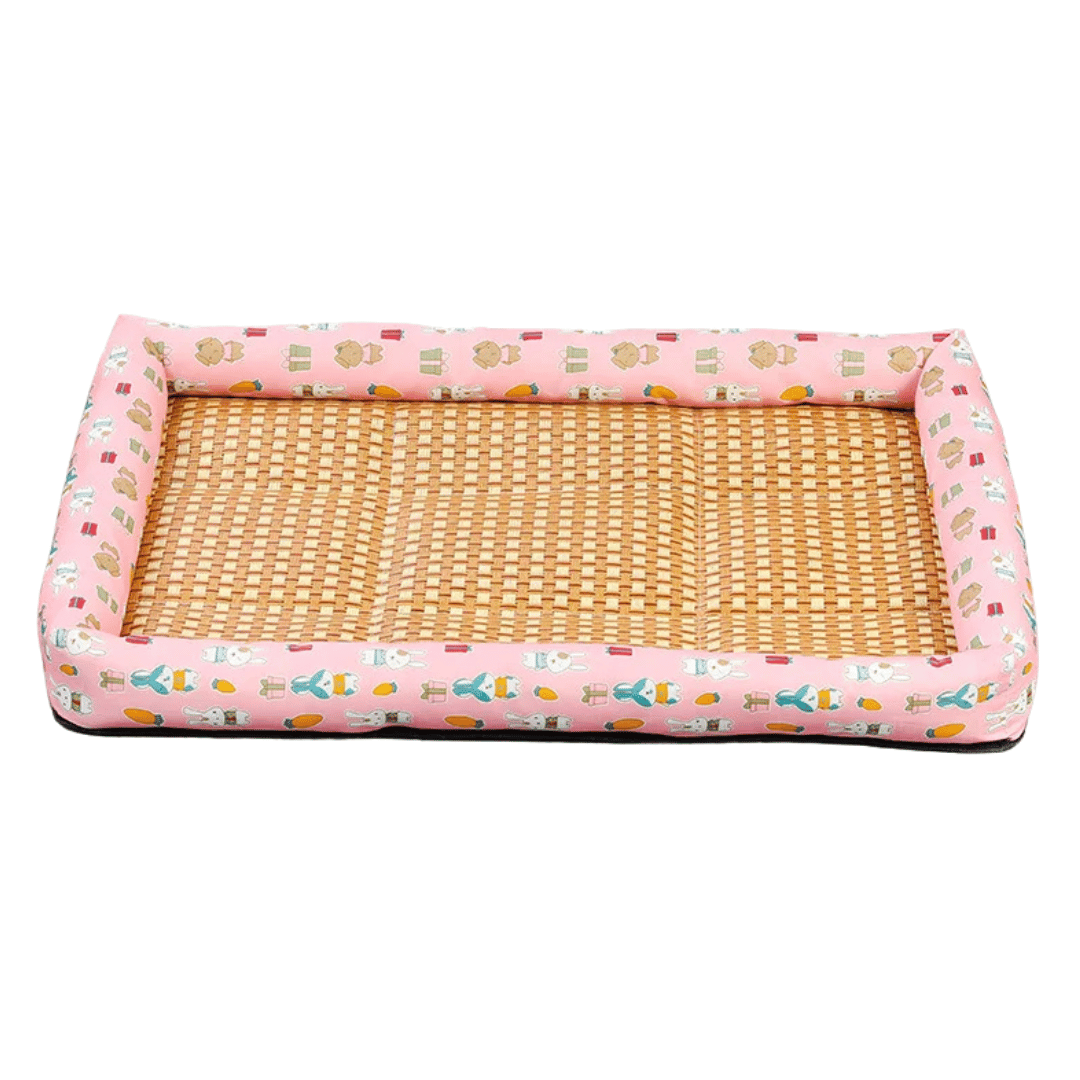 Wicker Pet Bed for Dogs and Cats Comfortable