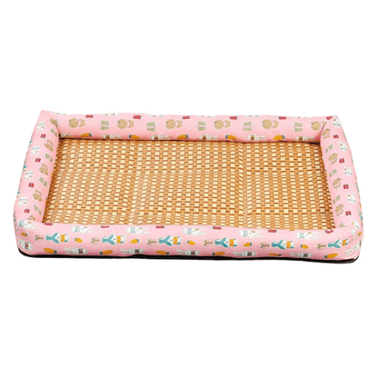 Wicker Pet Bed for Dogs and Cats Comfortable