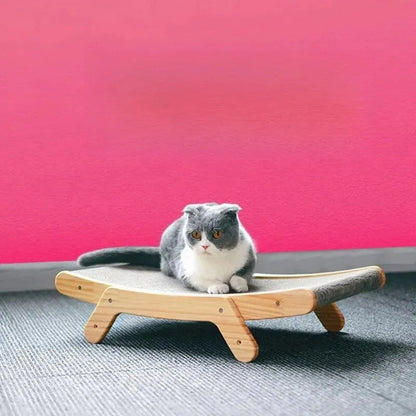 Wooden Cat Scratcher Adjustable Post