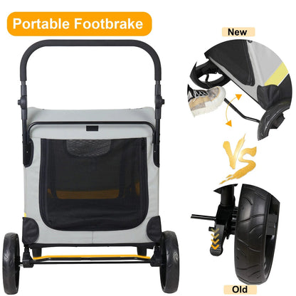 Pet Stroller Folding for Small and Large Dogs