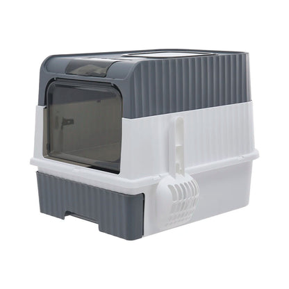 Cat Litter Box Odor Control Easy Clean Tray