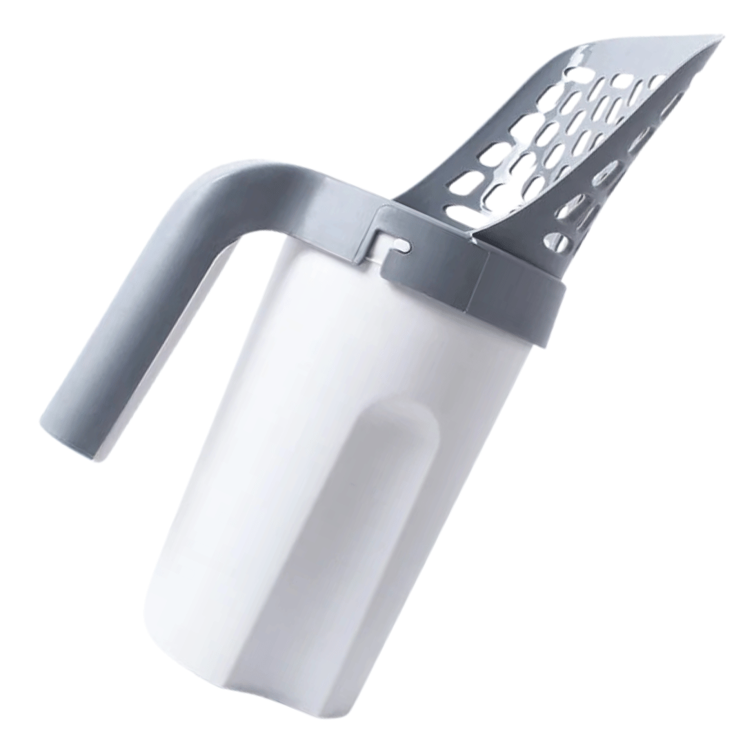 Cat Litter Scoop With Built-In Trash Can