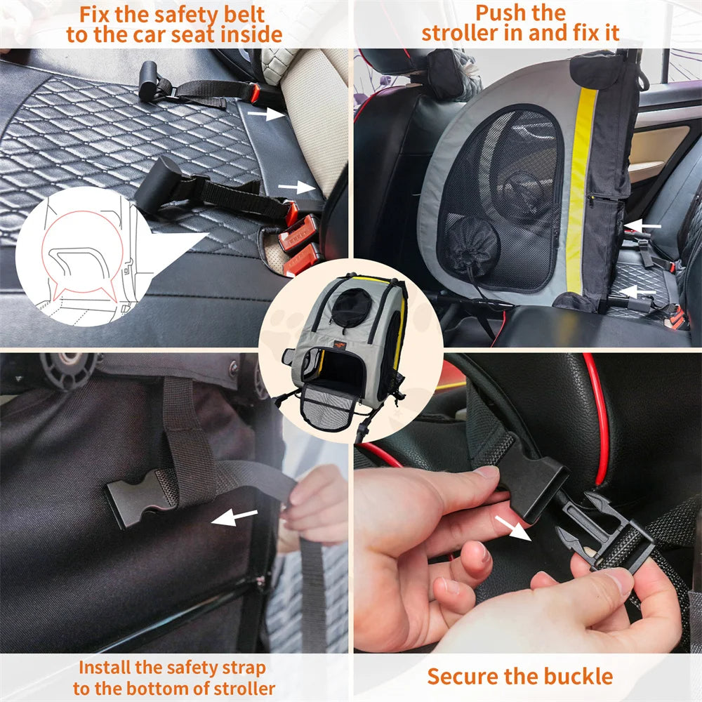 Pet Stroller Carrier Small Dogs