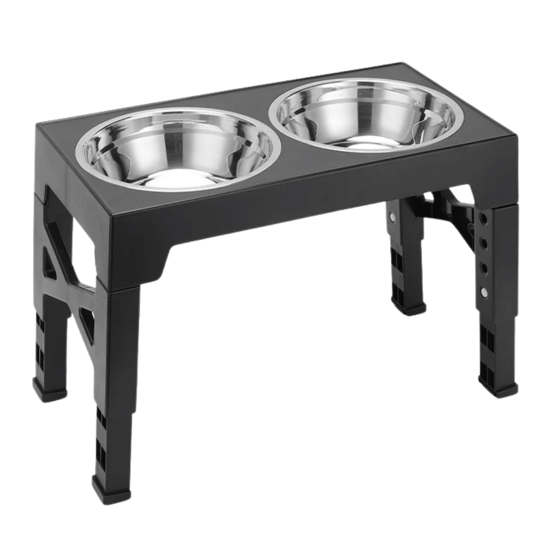 Adjustable Height Dog Feeder Metal Bowls - Pupporia