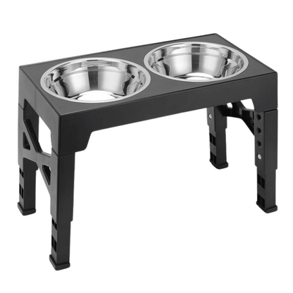Adjustable Height Dog Feeder Metal Bowls - Pupporia