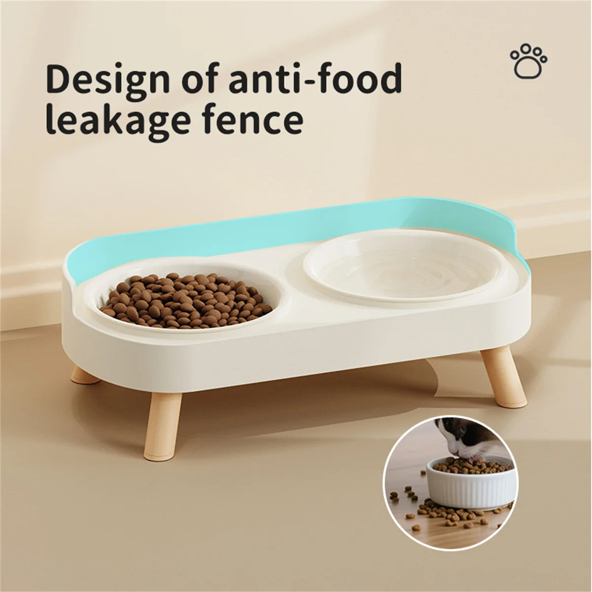 Stainless Steel Elevated Double Dog Bowls