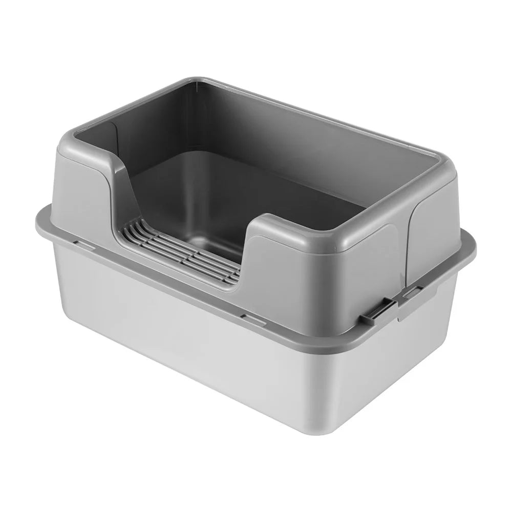 Large Covered Cat Litter Box Metal Pan Included