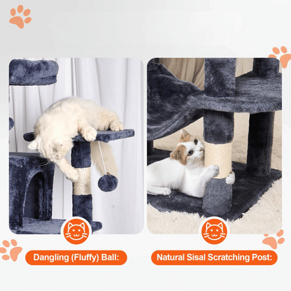 Cat Tower Multiple Levels Hammock