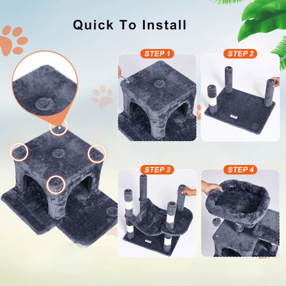 Cat Tower Multiple Levels Hammock