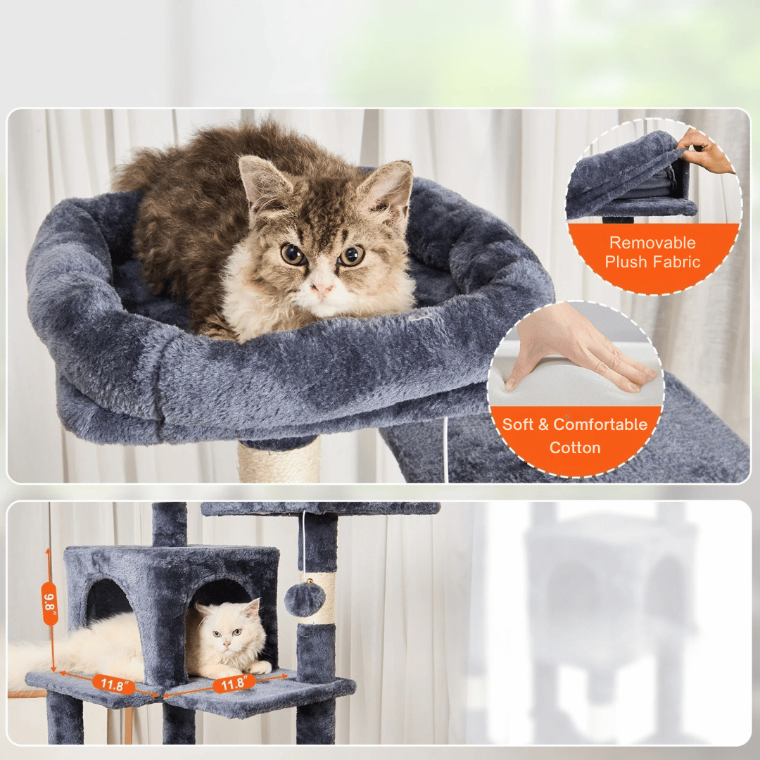 Cat Tower Multiple Levels Hammock