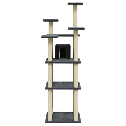Tall Multi-Level Cat Tower with Hideaways