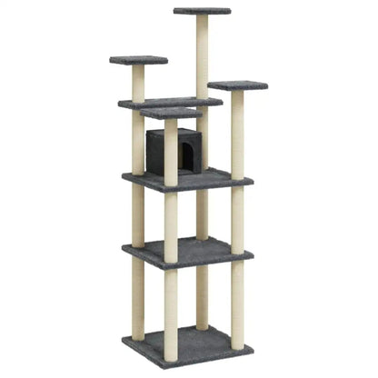 Tall Multi-Level Cat Tower with Hideaways