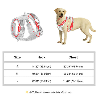 Adjustable Pet Harness Reflective Belts