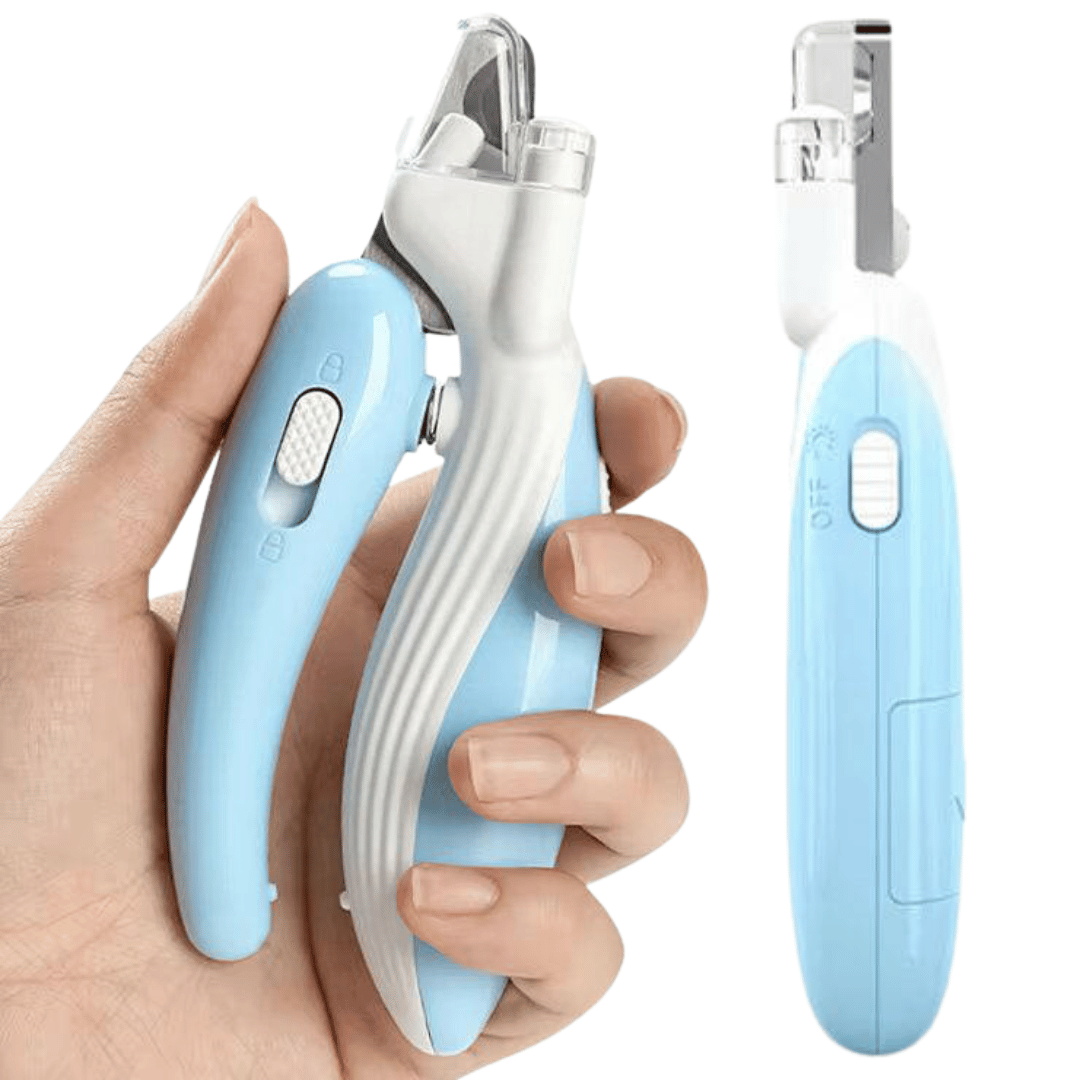 Pet Nail Trimmer With Led Light Safety Guard - Pupporia