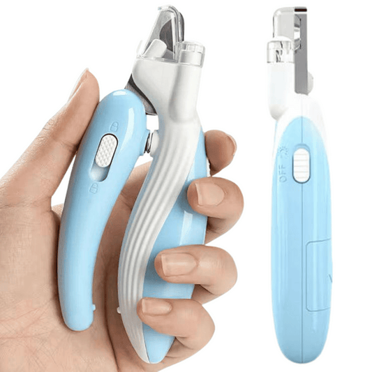 Pet Nail Trimmer With Led Light Safety Guard - Pupporia