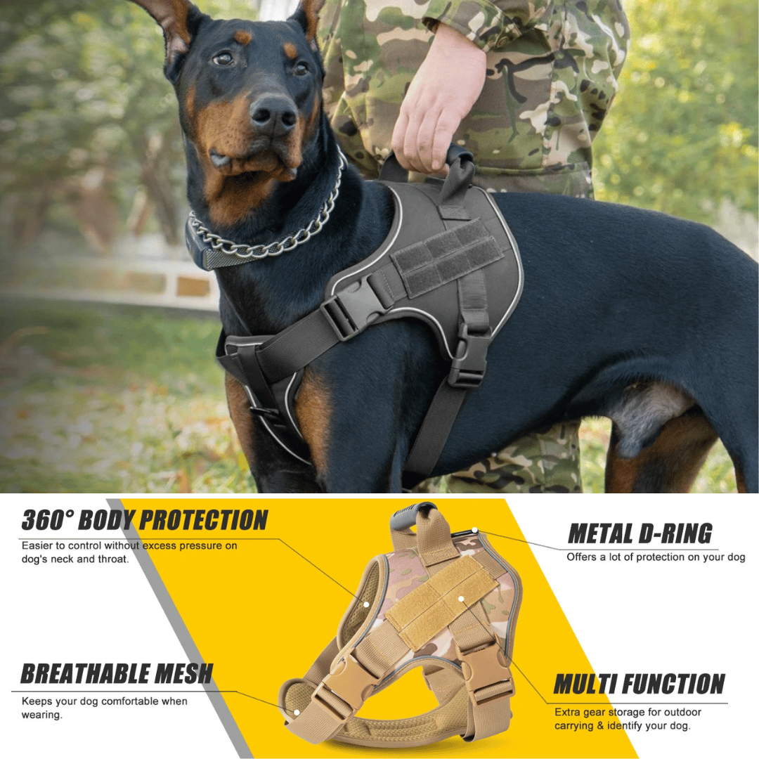 Durable Dog Training Vest Heavy Duty Harness