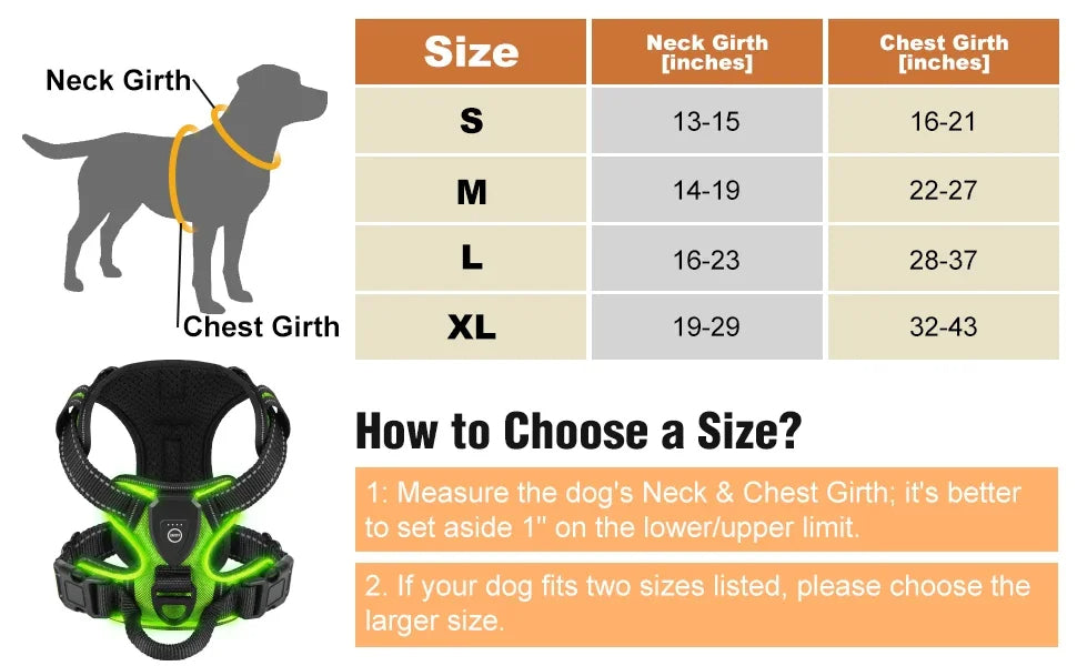 Visible Led Dog Vest Nighttime Walking Safety