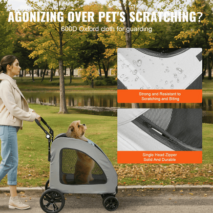 Big Dog Pet Stroller 72kg Capacity