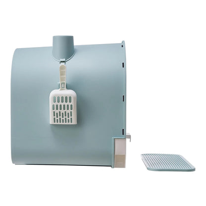 Cat Litter Box Removable Tray Scoop Included