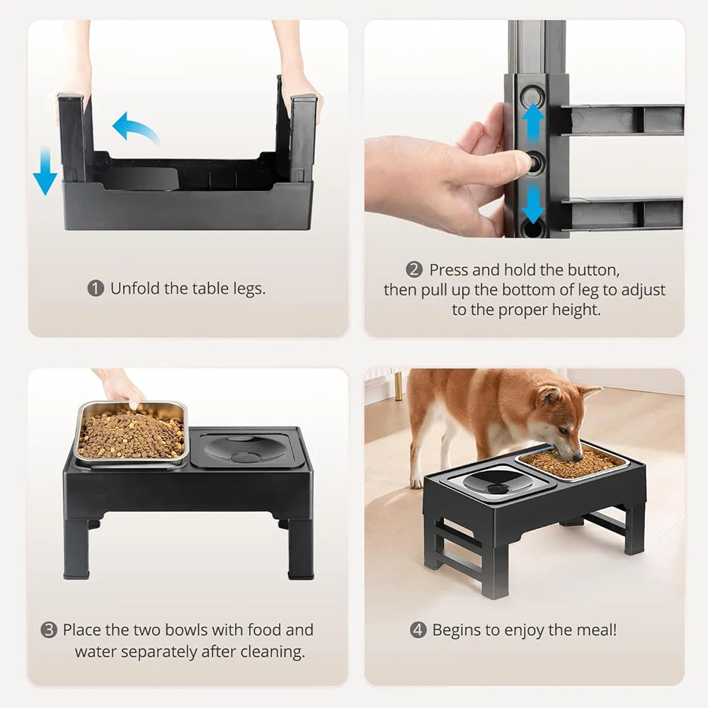 Stainless Steel Elevated Pet Feeder