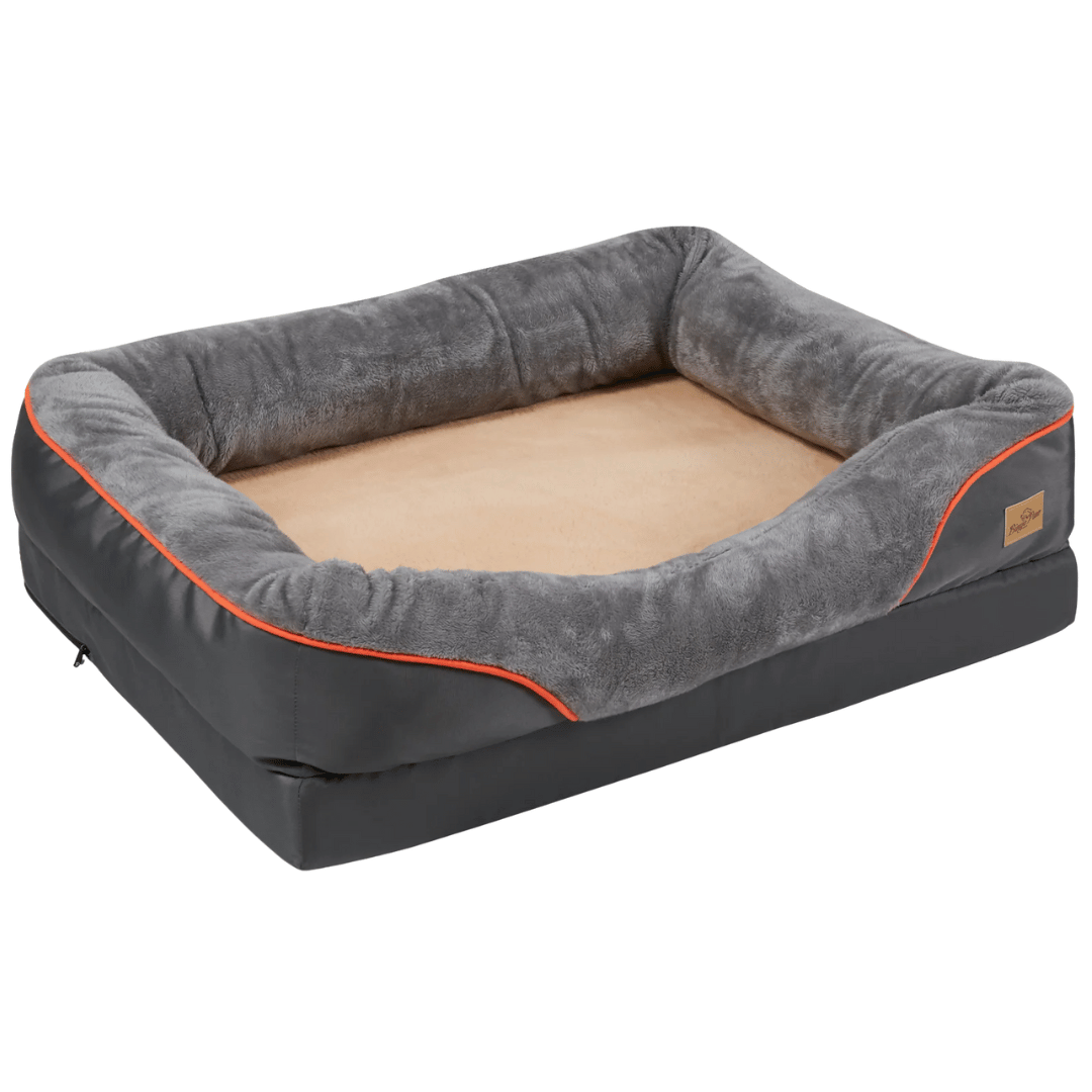 Orthopedic Dog Bed Plush Waterproof Machine Washable