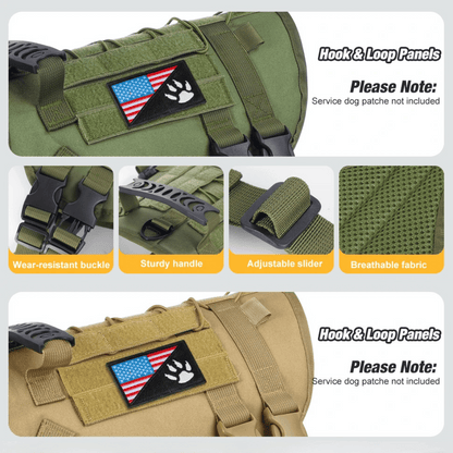 Large Breed Dog Vest With Handle Heavy Duty