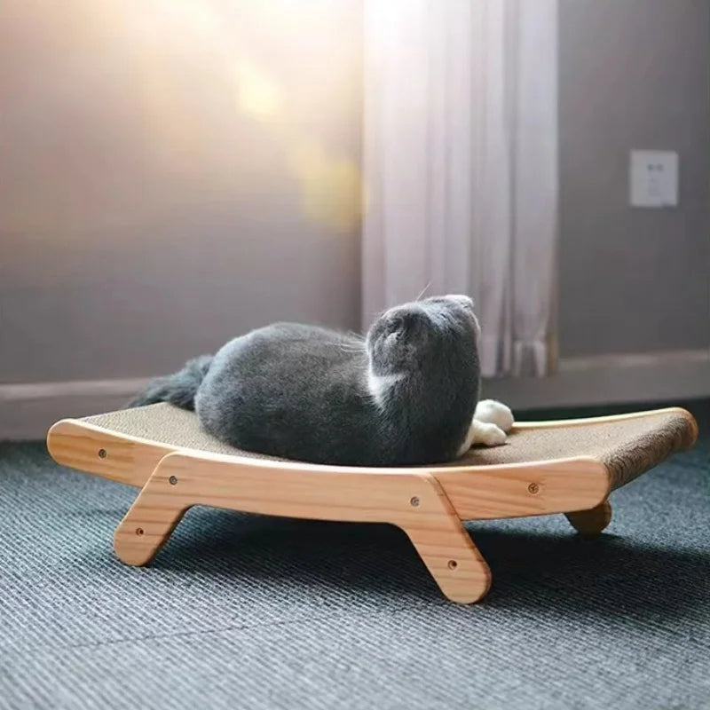 Wooden Cat Scratcher Adjustable Post