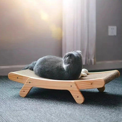 Wooden Cat Scratcher Adjustable Post