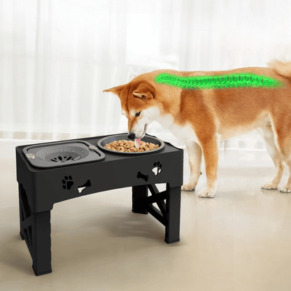 Adjustable Elevated Dog Feeder Stand