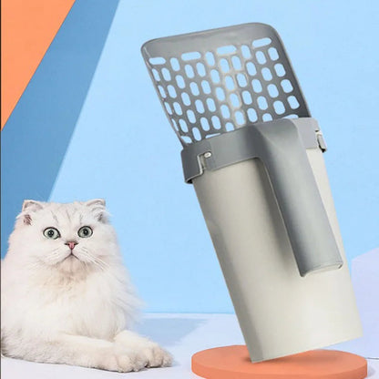 Cat Litter Scoop With Built-In Trash Can