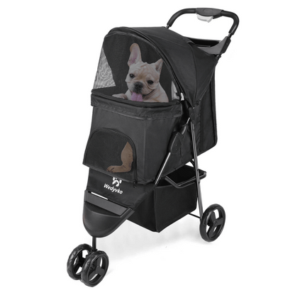 Pet Stroller Lightweight Large Storage Compartment