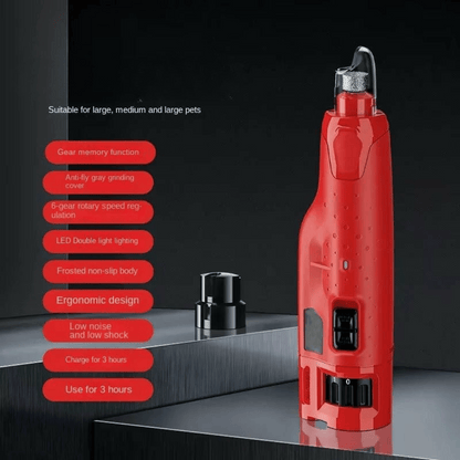 Pet Nail Clippers LED Adjustable Speed Trimmer