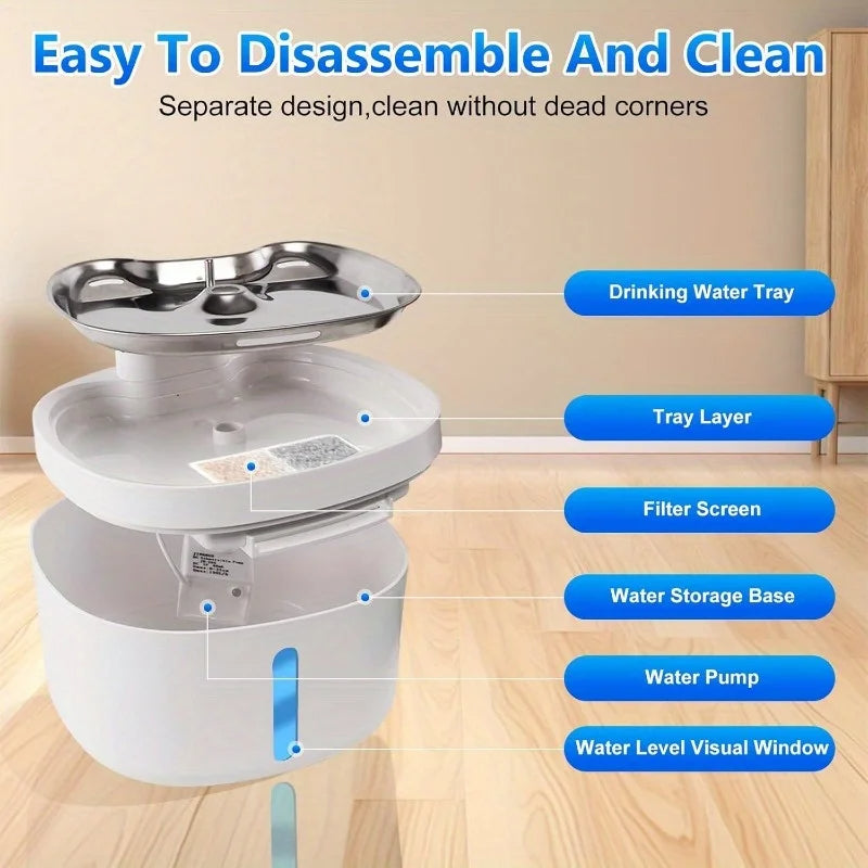 Pet Water Dispenser Automatic Refill for Cats Dogs