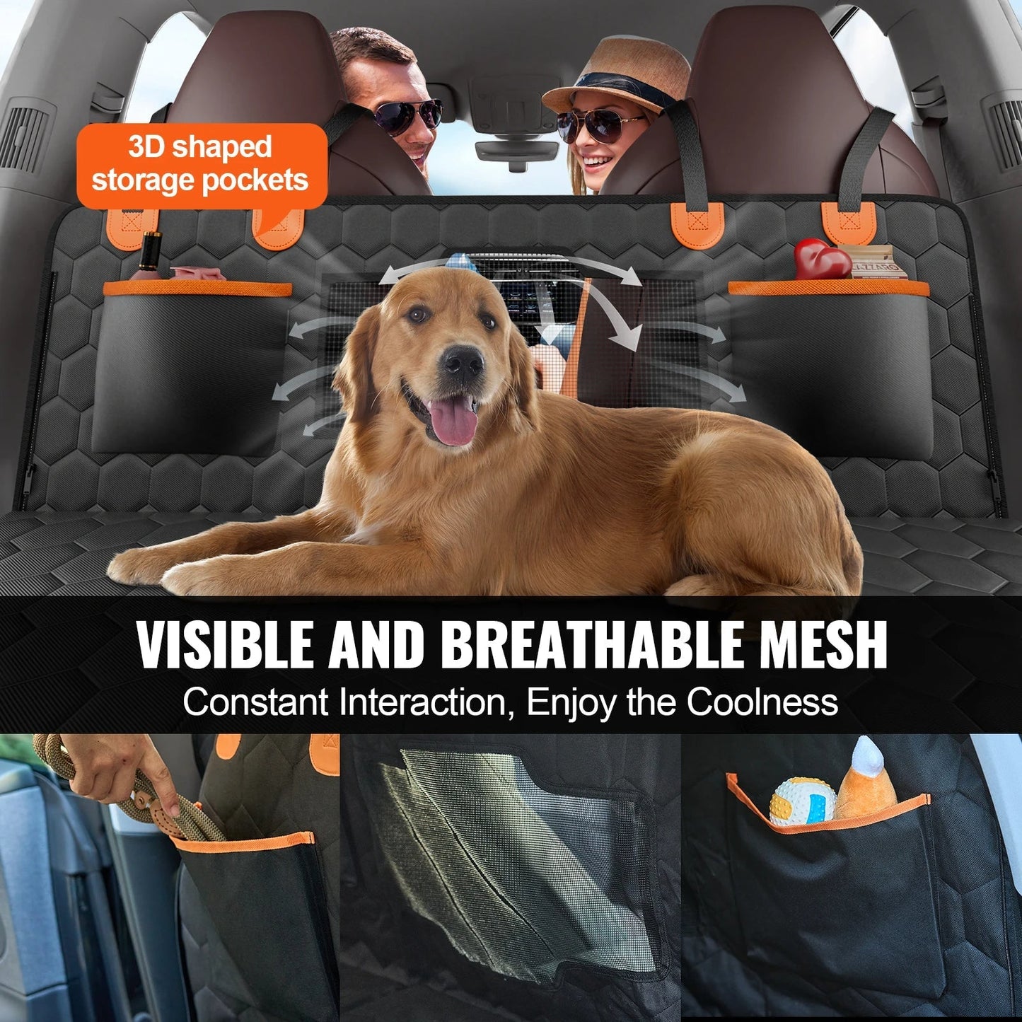 Pet Car Seat Cover Protector Full Back Durable