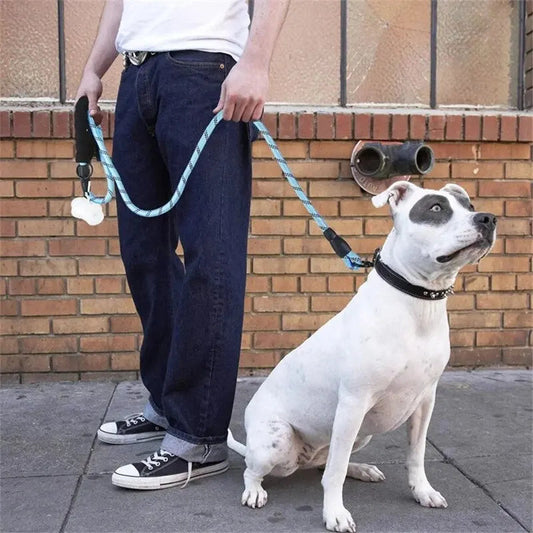 Durable Pet Leash Padded Grip Hi-Vis Rope - Pupporia