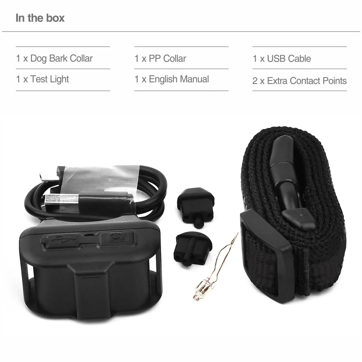 Dog Anti Bark Training Collar Small Pets