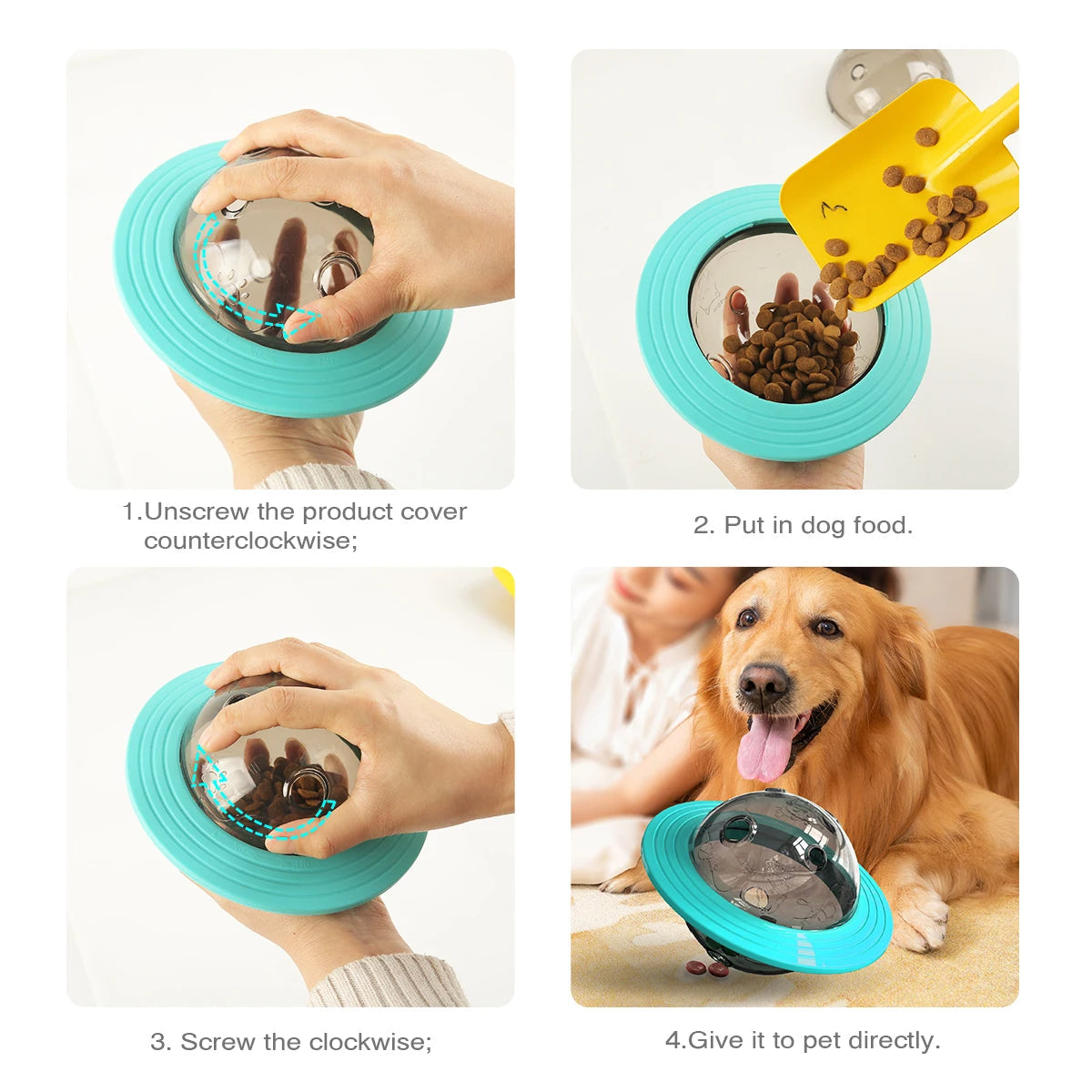 Interactive Dog Toy Slow Feeder Puzzle