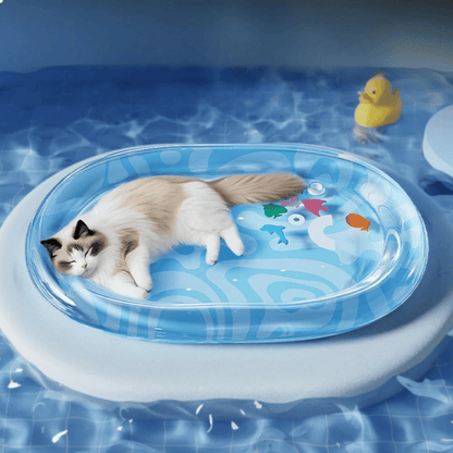 Pet Cooling Bed Soft Bolsters Summer Relaxation