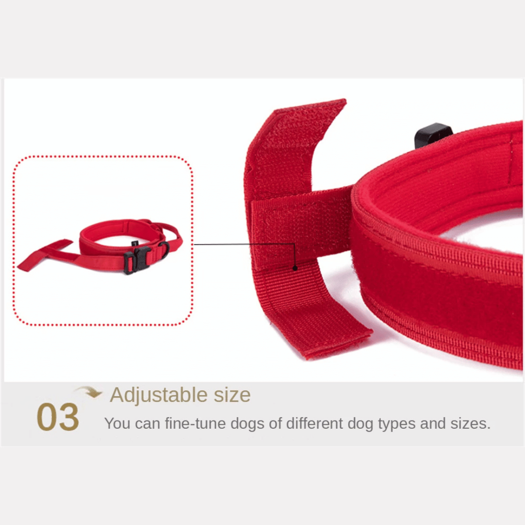 Tactical Dog Collar Durable Nylon Large Breed