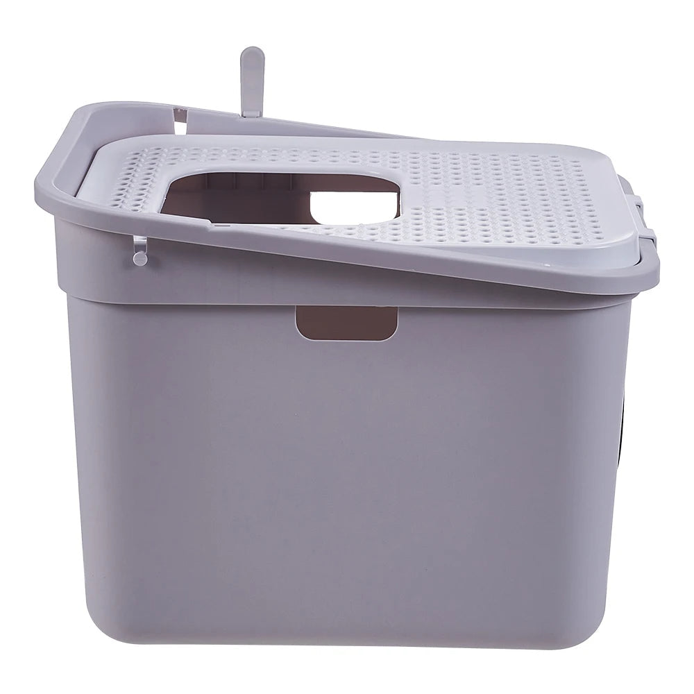 Easy Clean Litter Box Flip Covered