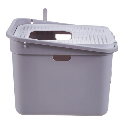 Easy Clean Litter Box Flip Covered
