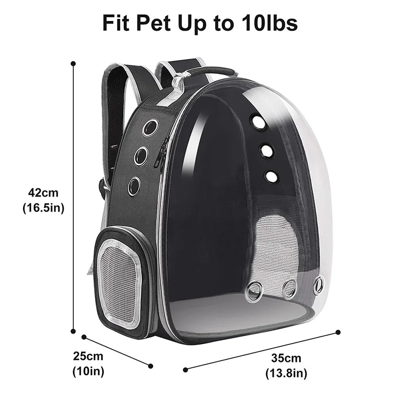 Pet Carrier Backpack Breathable Clear Window