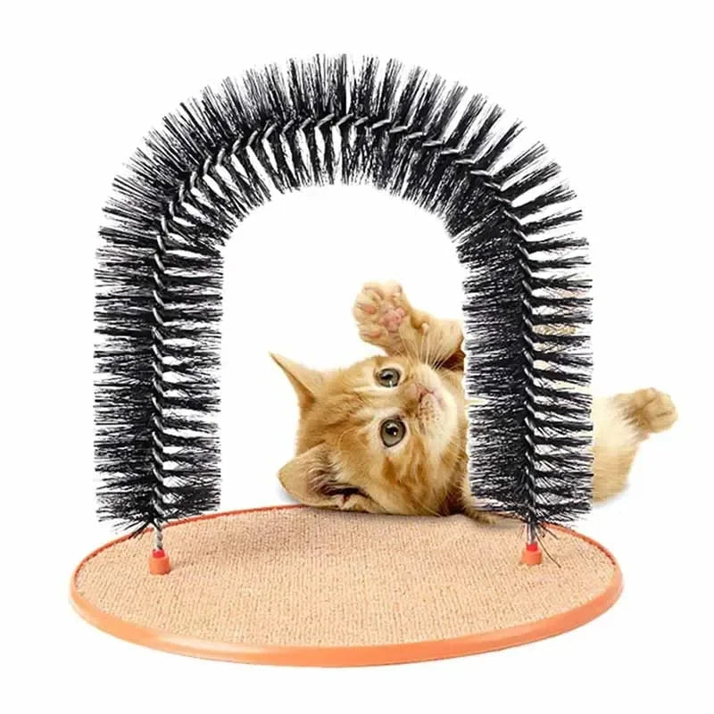 Cat Arch Grooming Brush Scratch Play