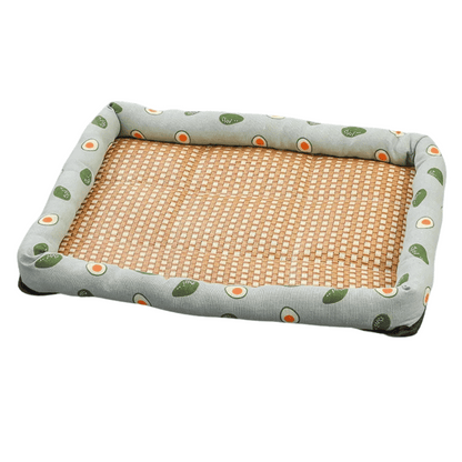 Wicker Pet Bed for Dogs and Cats Comfortable