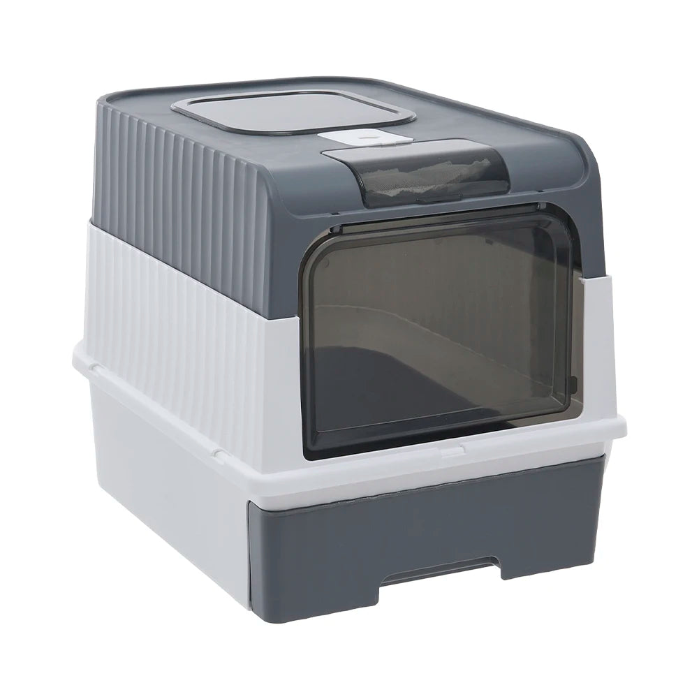 Cat Litter Box Odor Control Easy Clean Tray