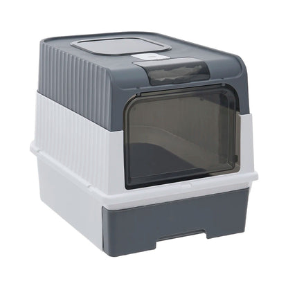 Cat Litter Box Odor Control Easy Clean Tray