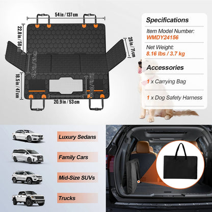 Pet Car Seat Cover Protector Full Back Durable