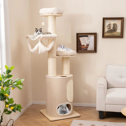 Cat Tower Plush Perches Hammock Large
